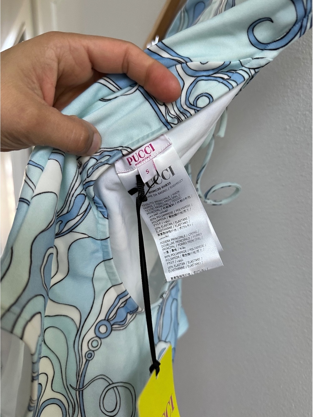 Emilio PUCCI Orchidee Halterneck Swimsuit NEW Size Small - Picture 5 of 8